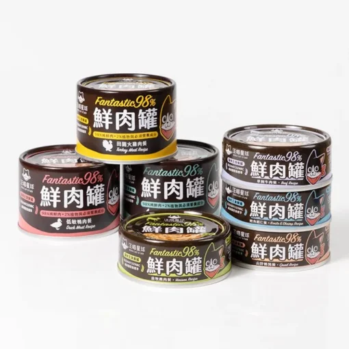 汪喵星球-貓咪98%鮮肉主食罐(80g、165g)