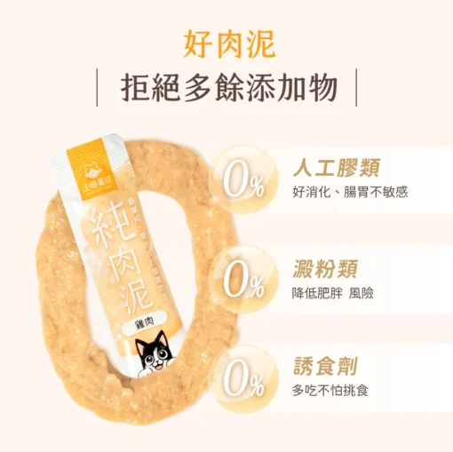 汪喵星球無膠純肉泥 貓肉泥(6g*5條)：圖片 4